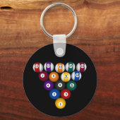 Pool: Billiardballen: Billiards: Sleutelhanger (Voorkant)