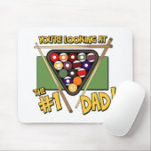 Pool/Billiards #1 Papa Vaderdag Cadeaus Muismat (Met muis)