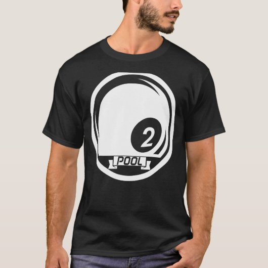 Pool Billiards Ball Billiard Cue SportSnooker T-shirt (Voorkant)