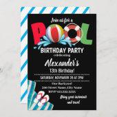 Pool Birthday Party (Voorkant / Achterkant)