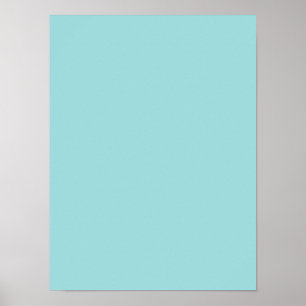 Pool Blue, op maat gemaakte Aqua Blauwgroen kleure Poster