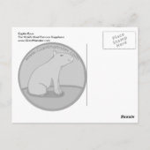 Pool Capybara Briefkaart (Achterkant)