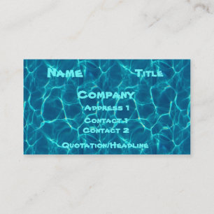 Pool Card Visitekaartje
