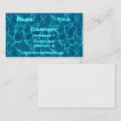 Pool Card Visitekaartje (Voorkant / Achterkant)