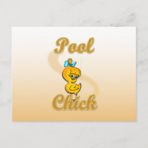 Pool Chick Briefkaart