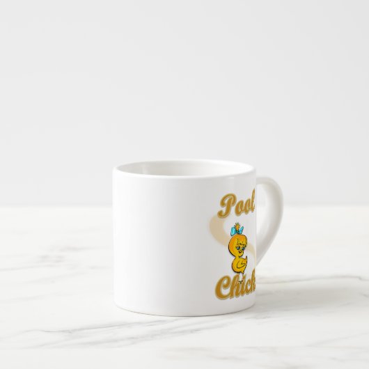 Pool Chick Espresso Kop (Voorkant rechts)
