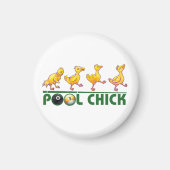 Pool Chick Magneet (Voorkant)