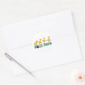 Pool Chick Ronde Sticker (Envelop)