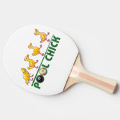 Pool Chick Tafeltennisbatje (Zijkant)