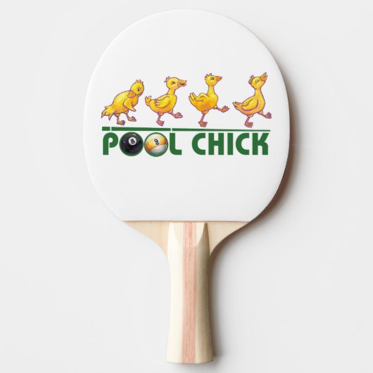 Pool Chick Tafeltennisbatje (Voorkant)