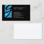 Pool Cleaner Clear Water Monogram Visitekaartje (Voorkant / Achterkant)