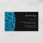 Pool Cleaner Slogans Visitekaartjes (Achterkant)