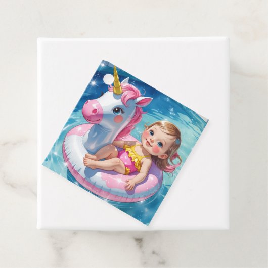 Pool Days Bedankjes Labels (In situ)