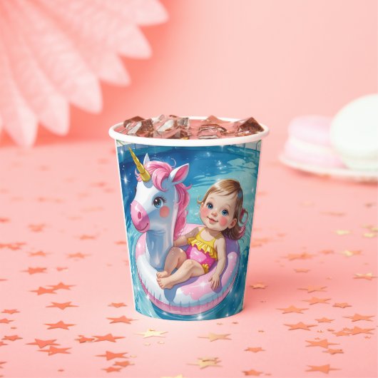 Pool Days Papieren Bekers (Insitu)