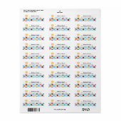 Pool Feest Etiket (Full Sheet)