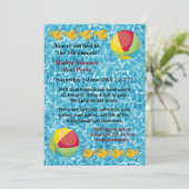 Pool Fish Ball - Pool Party Invitation (Debout devant)