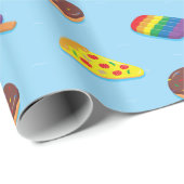 Pool Floats Pattern Summer Birthday Cadeaupapier (Rol Hoek)