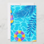 Pool Floats uitnodiging (Achterkant)