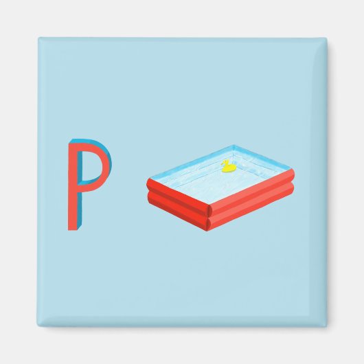 Pool Fridge Magnet Magneet (Voorkant)