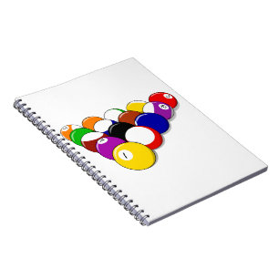 Pool Hall Balls Rack Em Sports Leisure Billiards Notitieboek