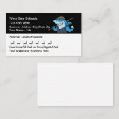 Pool Hall Billiards Customer Loyalty Rewards (Voorkant / Achterkant)