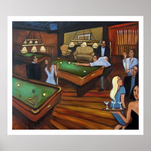 Pool Hall-Valerie Vescovi Poster (Voorkant)