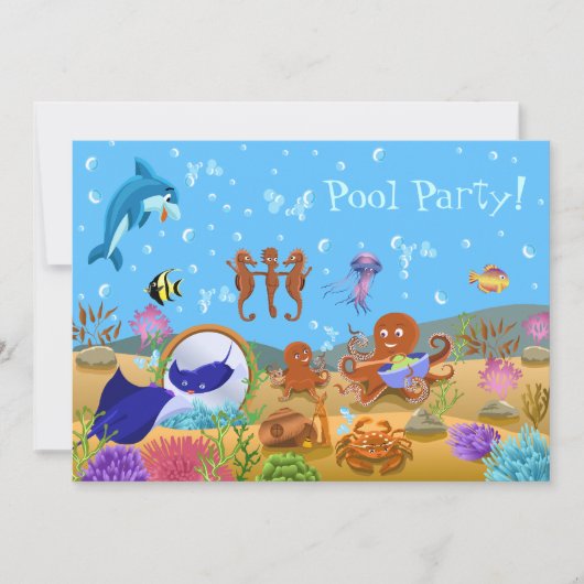 Pool in onderwater kaart (Voorkant)