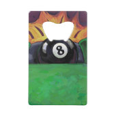 Pool is Luck Kredietkaart Flessenopener (Achterkant)