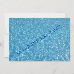 Pool laat deelnemen aan uitnodiging voor poolparti