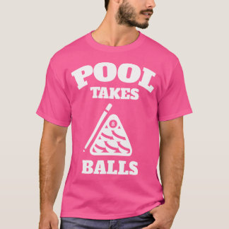 Pool neemt ballen grappige zak billiards feestje t-shirt
