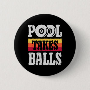 Pool neemt grappige biljart speler 8 bal geschenke ronde button 5,7 cm