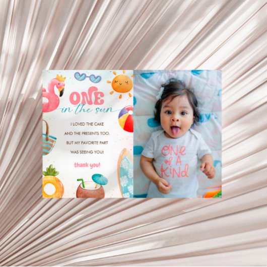 Pool Party 1er anniversaire fête photo Carte de re