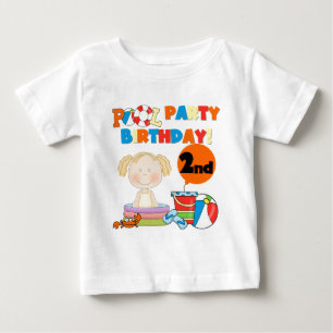 Pool Party 2e anniversaire Tshirts et cadeaux