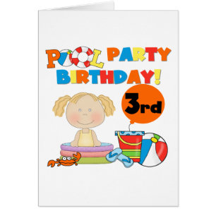 Pool Party 3e anniversaire T-shirts et cadeaux