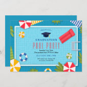 Pool Party Afstuderen Kaart (Voorkant / Achterkant)