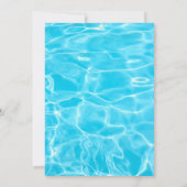 Pool Party Anniversaire de fête Invitation (Dos)