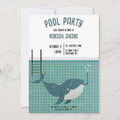 Pool Party Baby shower Uitnodiging (Voorkant)