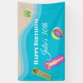 Pool Party Banner voor 30e Verjaardag (Verticaal)