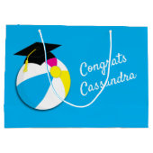 Pool Party Beach Ball Graduparty Groot Cadeauzakje (Achterkant)