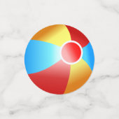 Pool Party Beach Ball Table Confetti (Petit recto)