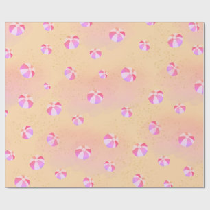 Pool Party Beach Ball Wrapping Paper Cadeaupapier