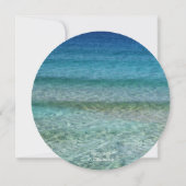 Pool Party Beach Party Water Round Invitation (Dos)