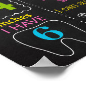 Pool Party Beach Summer First Birthday-teken Poster (Hoek)