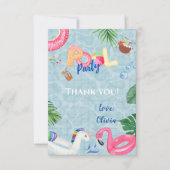 Pool Party Bedankkaart (Voorkant)