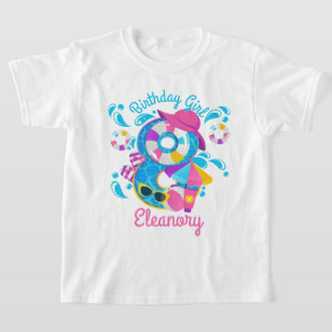 Pool Party Birthday Acht Summer T-shirt