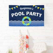 Pool Party Birthday Banner (Insitu)