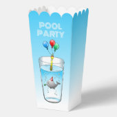 Pool Party Birthday Bedankdoosjes (Voorkant)