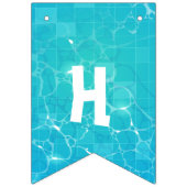 Pool Party Birthday Bunting Banner (Tweede vlag)