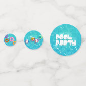 Pool Party Birthday Confetti (Voorkanten)