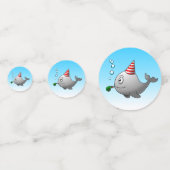 Pool Party Birthday Confetti (Achterkanten)